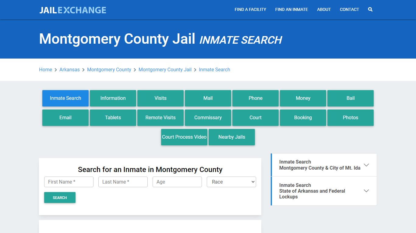 Montgomery County Jail, AR Inmate Search: Roster & Mugshots - Jail Exchange